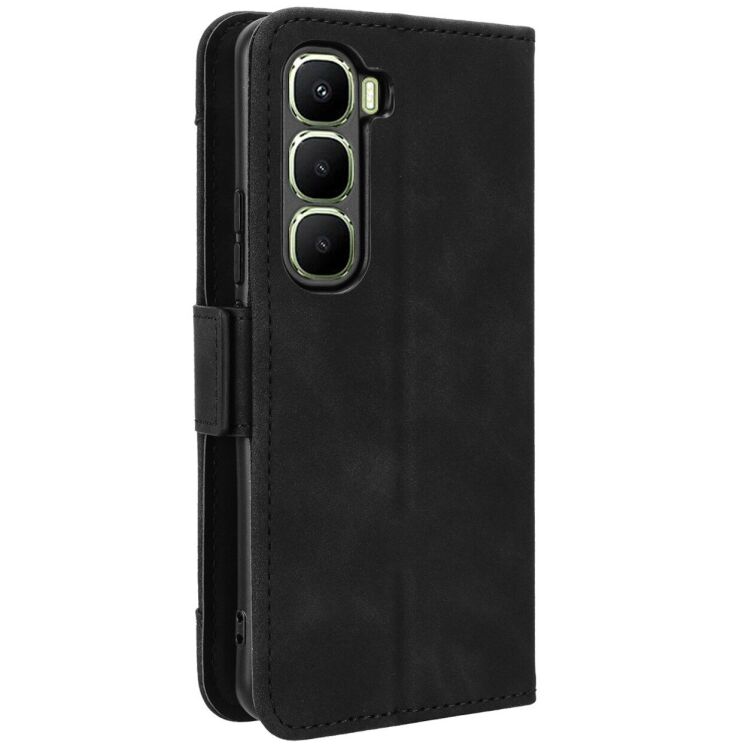 Чохол Deexe Wallet Stand для Infinix Hot 60 Pro Plus - Black: фото 7 з 15