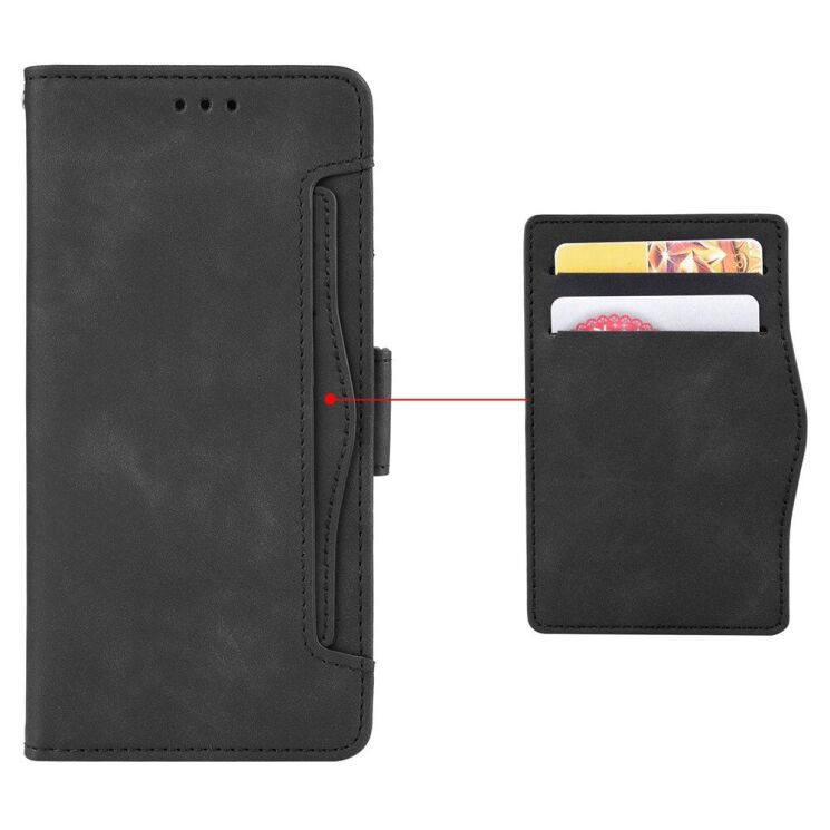 Чохол Deexe Wallet Stand для Motorola Moto G05 / Moto E15 - Black: фото 6 з 7