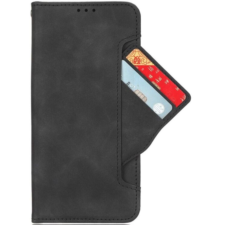 Чохол Deexe Wallet Stand для Motorola Moto G05 / Moto E15 - Black: фото 2 з 7