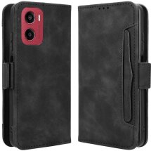 Чехол Deexe Wallet Stand для Motorola Moto G05 / Moto E15 - Black: фото 1 из 7