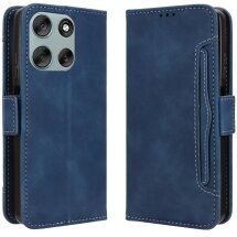 Чохол Deexe Wallet Stand для Motorola Moto G56 - Blue: фото 1 з 14