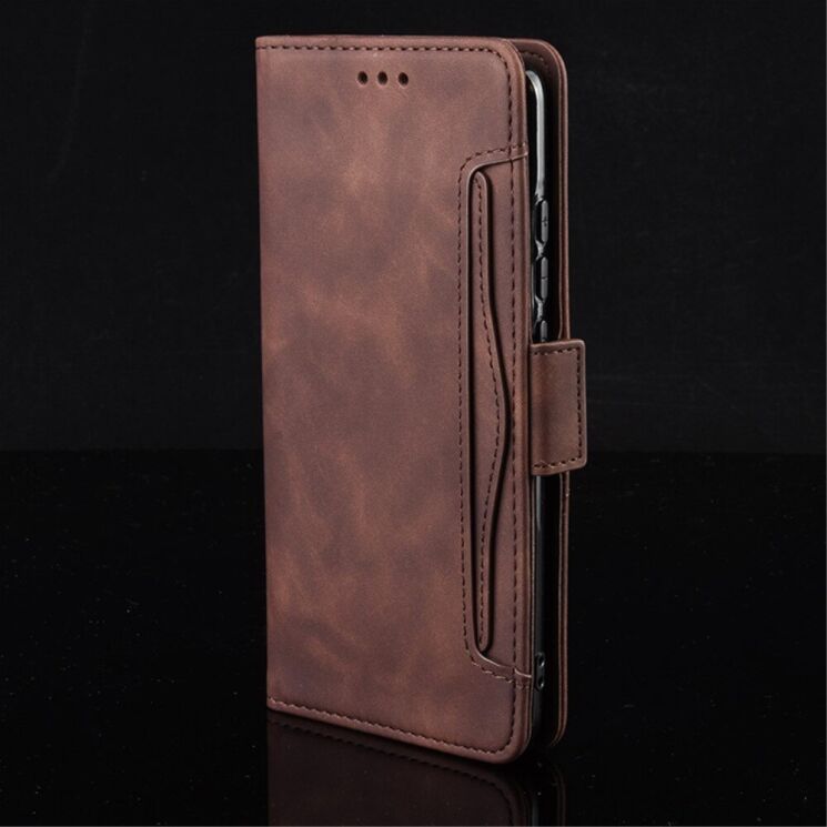 Чохол Deexe Wallet Stand для Nokia C10 / C20 - Brown: фото 9 з 17