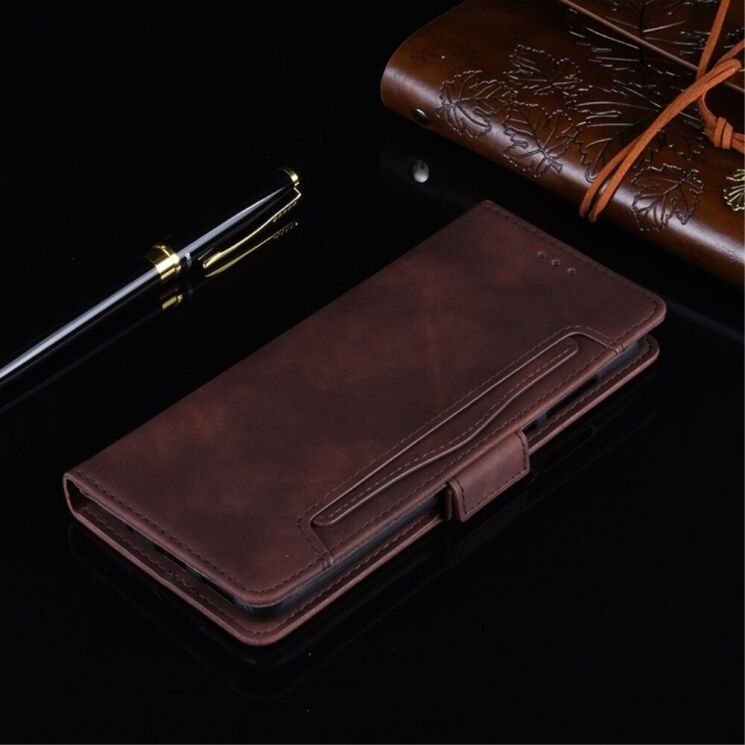 Чохол Deexe Wallet Stand для Nokia C10 / C20 - Brown: фото 10 з 17