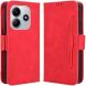 Чехол Deexe Wallet Stand для Xiaomi Redmi Note 14 5G - Red (373406R). Фото 1 из 7