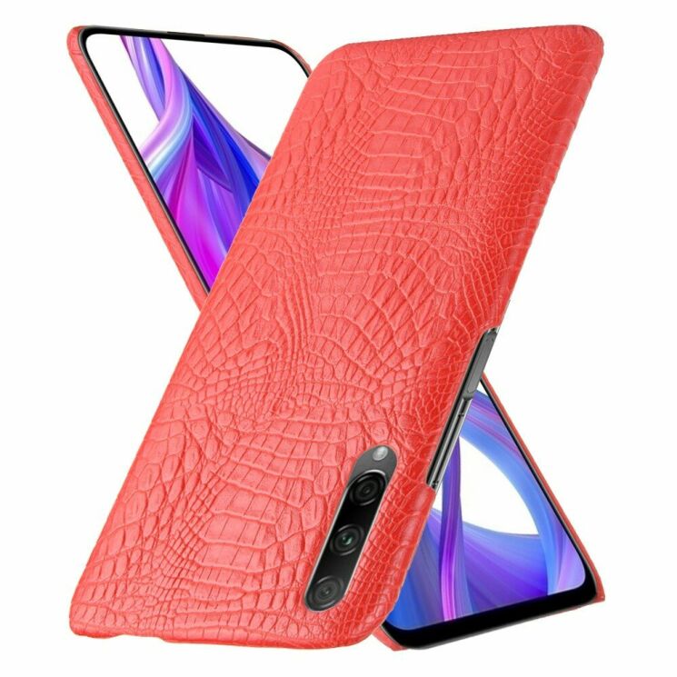 Чехол для Deexe Croco Style для Huawei P Smart Pro / Honor 9X (for China) - Red: фото 2 из 6