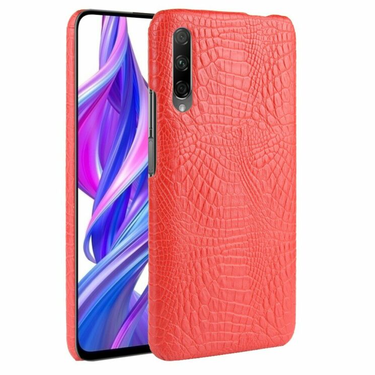 Чехол для Deexe Croco Style для Huawei P Smart Pro / Honor 9X (for China) - Red: фото 1 из 6