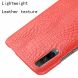 Чехол для Deexe Croco Style для Huawei P Smart Pro / Honor 9X (for China) - Red (215826R). Фото 4 из 6