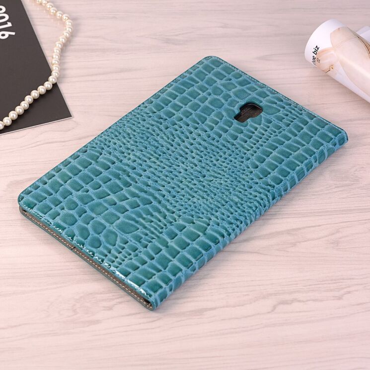 Чехол для Deexe Crocodile Style для Samsung Galaxy Tab A 10.5 (T590.595) - Blue: фото 9 из 9