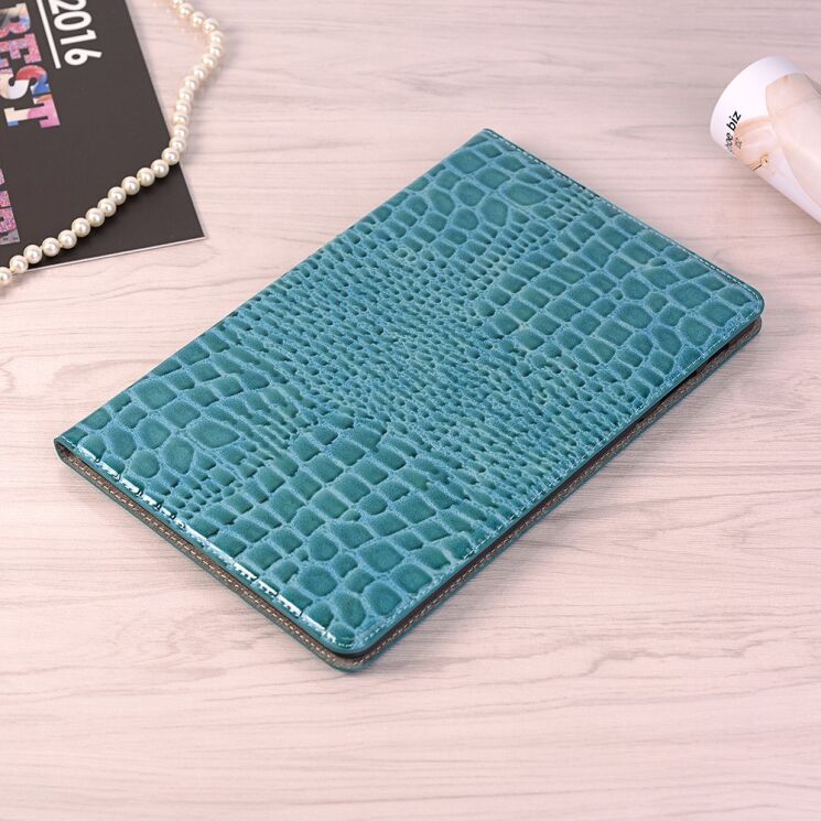 Чехол для Deexe Crocodile Style для Samsung Galaxy Tab A 10.5 (T590.595) - Blue: фото 8 из 9