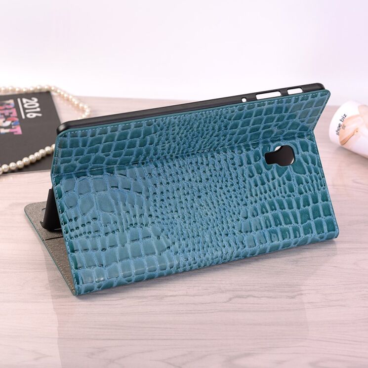 Чехол для Deexe Crocodile Style для Samsung Galaxy Tab A 10.5 (T590.595) - Blue: фото 7 из 9