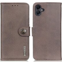 Чехол KHAZNEH Leather Wallet для Samsung Galaxy A06 (A065) - Khaki: фото 1 из 8