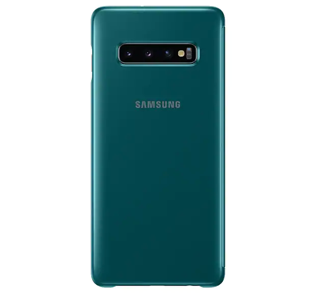 Оригінальний чохол-книжка Clear View Cover для Samsung Galaxy S10 Plus (G975) EF-ZG975CGEGRU - Green: фото 4 з 4
