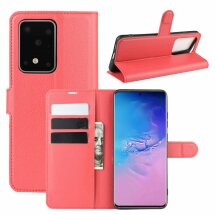 Чехол-книжка Deexe Book Type для Samsung Galaxy S20 Ultra (G988) - Red: фото 1 из 6