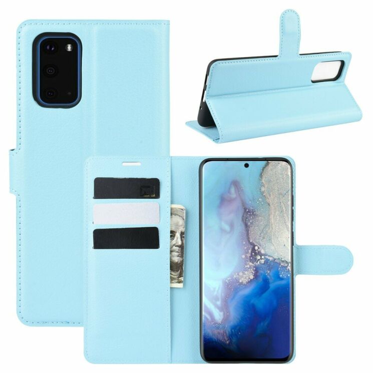 Чехол-книжка Deexe Book Type для Samsung Galaxy S20 (G980) - Blue: фото 1 из 6