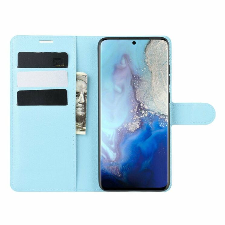 Чехол-книжка Deexe Book Type для Samsung Galaxy S20 (G980) - Blue: фото 4 из 6