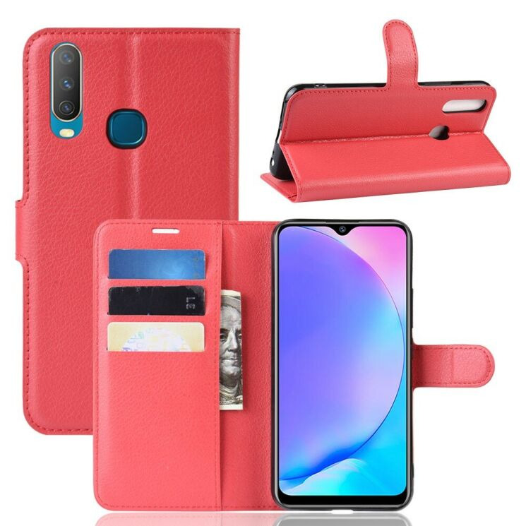 Классический чехол-книжка Deexe Book Type для VIVO Y17 - Red: фото 1 из 6
