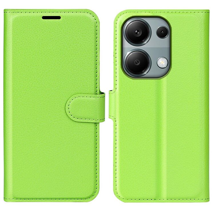 Чохол-книжка Deexe Book Type для Xiaomi Redmi Note 13 Pro 4G / Poco M6 Pro - Green: фото 1 з 6