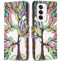 Чехол-книжка Deexe Color Wallet для OPPO Reno 12 - Life Tree: фото 1 из 7