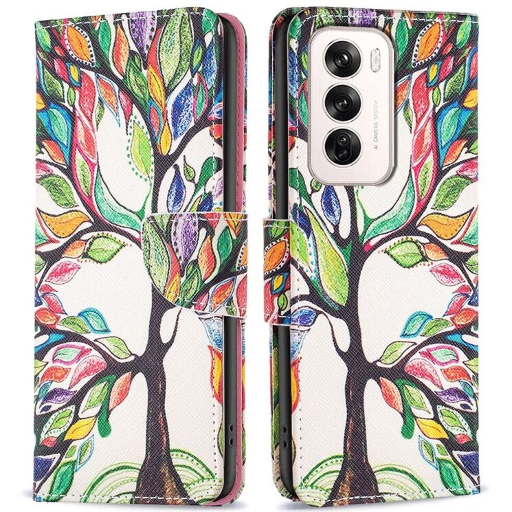Чехол-книжка Deexe Color Wallet для OPPO Reno 12 - Life Tree: фото 1 из 7