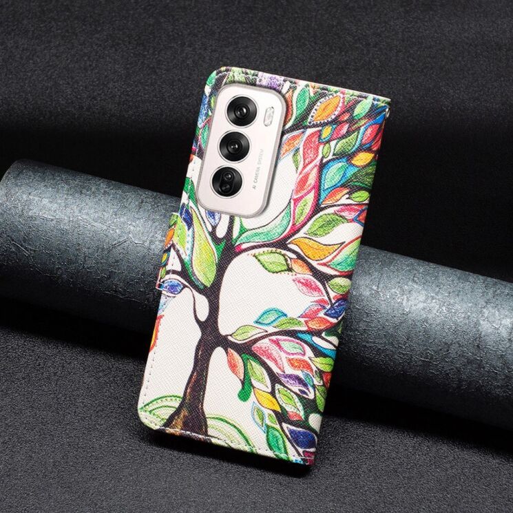 Чехол-книжка Deexe Color Wallet для OPPO Reno 12 - Life Tree: фото 5 из 7