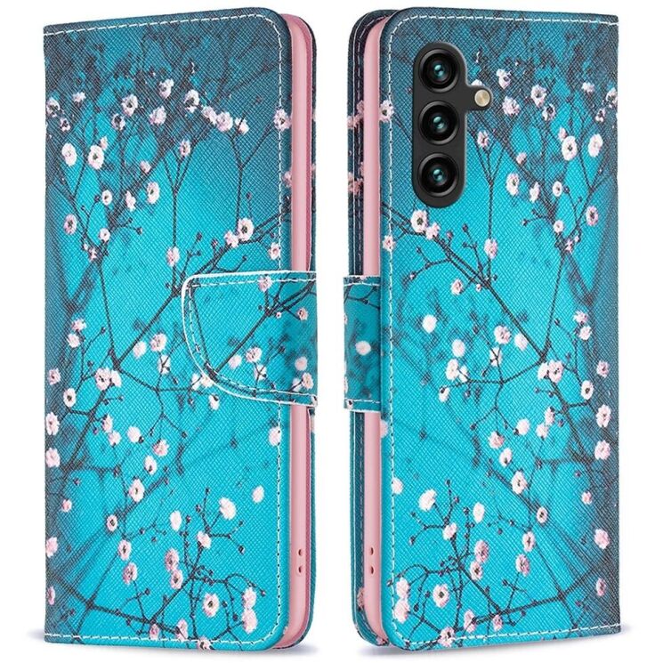 Чохол-книжка Deexe Color Wallet для Samsung Galaxy A15 (A155) - Plum Blossom: фото 1 з 7