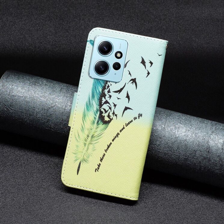 Чехол-книжка Deexe Color Wallet для Xiaomi Redmi Note 12 - Feather: фото 3 из 7
