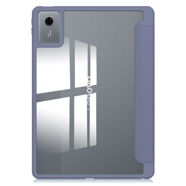 Чехол-книжка Deexe Crystal Back для Lenovo Idea Tab (TB336) - Purple: фото 2 из 7