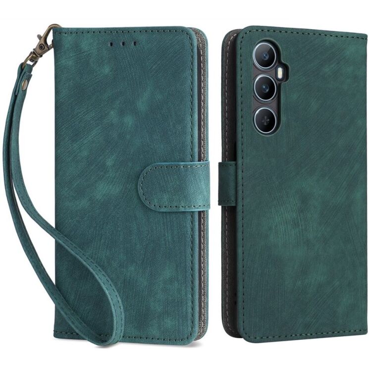 Чехол-книжка Deexe Delta Book для Realme C65 - Green: фото 1 из 8