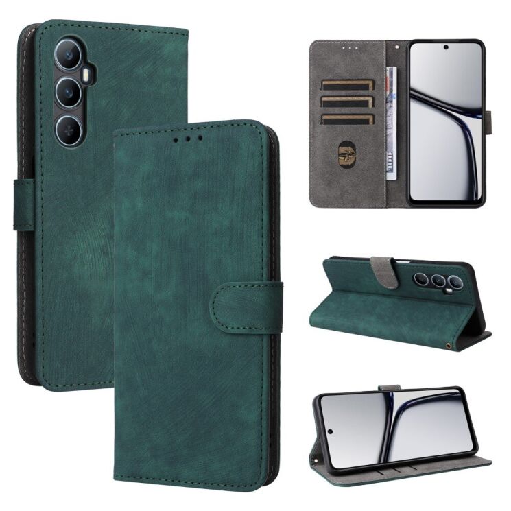 Чехол-книжка Deexe Delta Book для Realme C65 - Green: фото 7 из 8