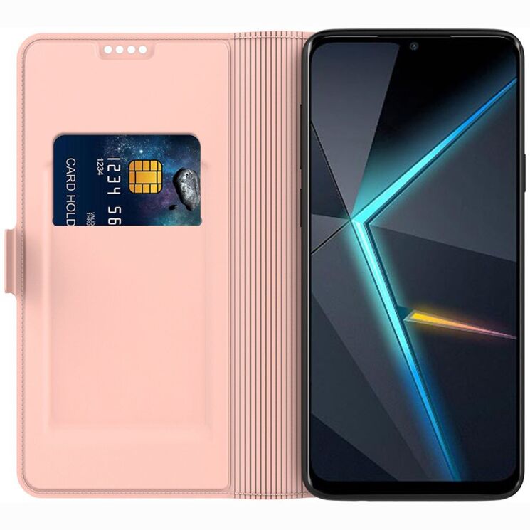 Чехол-книжка Deexe Faro Wallet для ZTE Nubia Red Magic 11 Air - Rose Gold (423101RG) Чехол-книжка Deexe Faro Wallet для ZTE Nubia Red Magic 11 Air - Rose Gold: фото 2 из 7