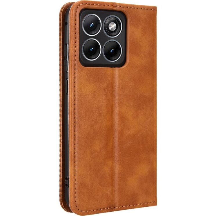 Чехол-книжка Deexe Retro Style для Motorola Edge 70 Fusion - Brown: фото 6 из 18