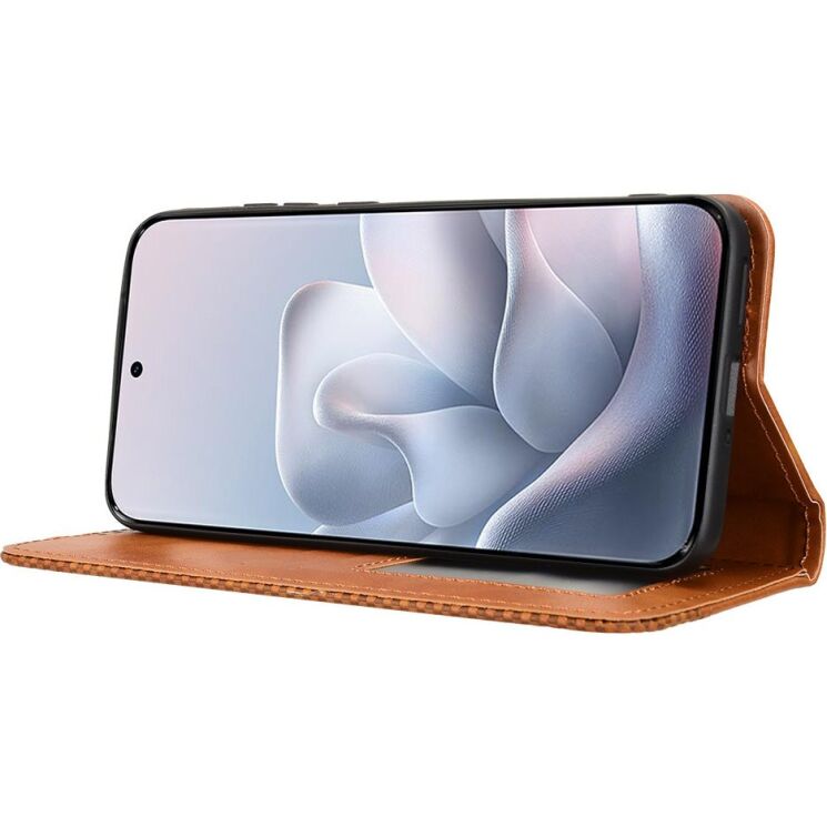 Чехол-книжка Deexe Retro Style для Motorola Edge 70 Fusion - Brown: фото 5 из 18