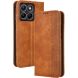 Чехол-книжка Deexe Retro Style для Motorola Edge 70 Fusion - Brown (409508Z). Фото 7 из 18