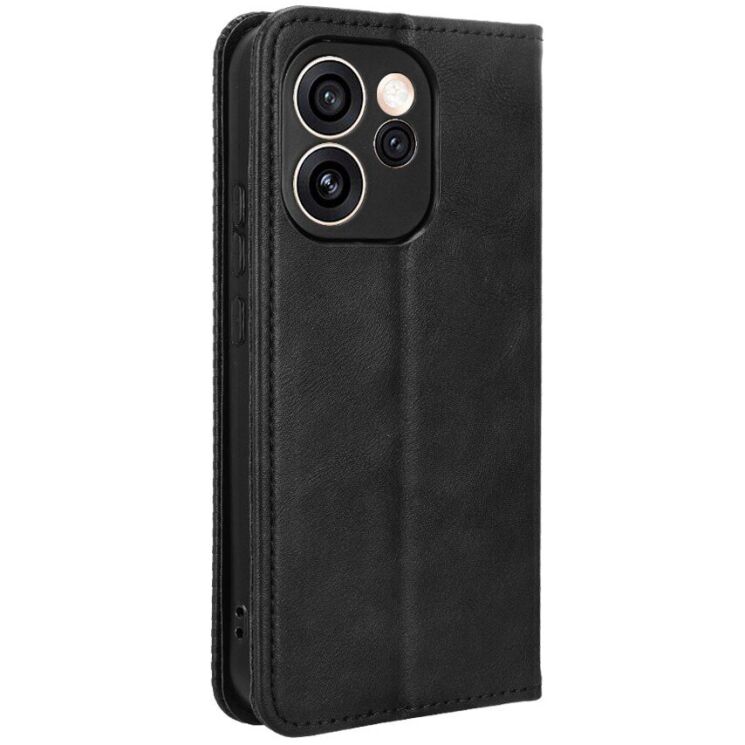 Чехол-книжка Deexe Retro Style для OPPO Reno 15 F/FS - Black (405805B) Чехол-книжка Deexe Retro Style для OPPO Reno 15 F/FS - Black: фото 7 из 18