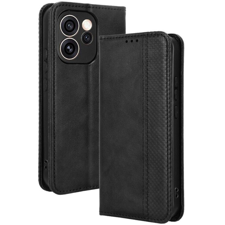Чехол-книжка Deexe Retro Style для OPPO Reno 15 F/FS - Black (405805B) Чехол-книжка Deexe Retro Style для OPPO Reno 15 F/FS - Black: фото 1 из 18