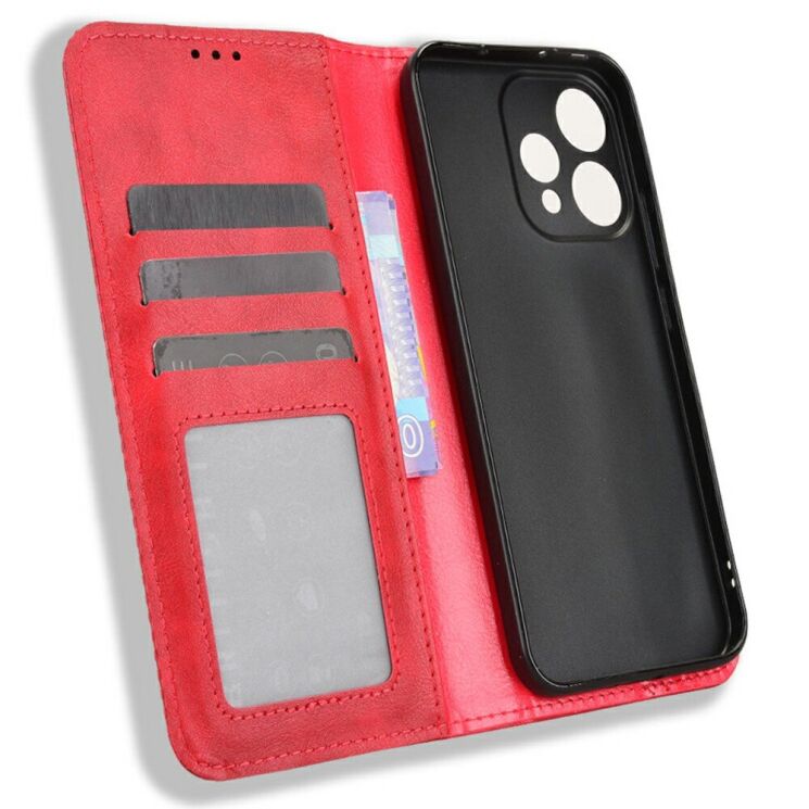 Чохол-книжка Deexe Retro Style для OPPO Reno 15 - Red: фото 2 з 8