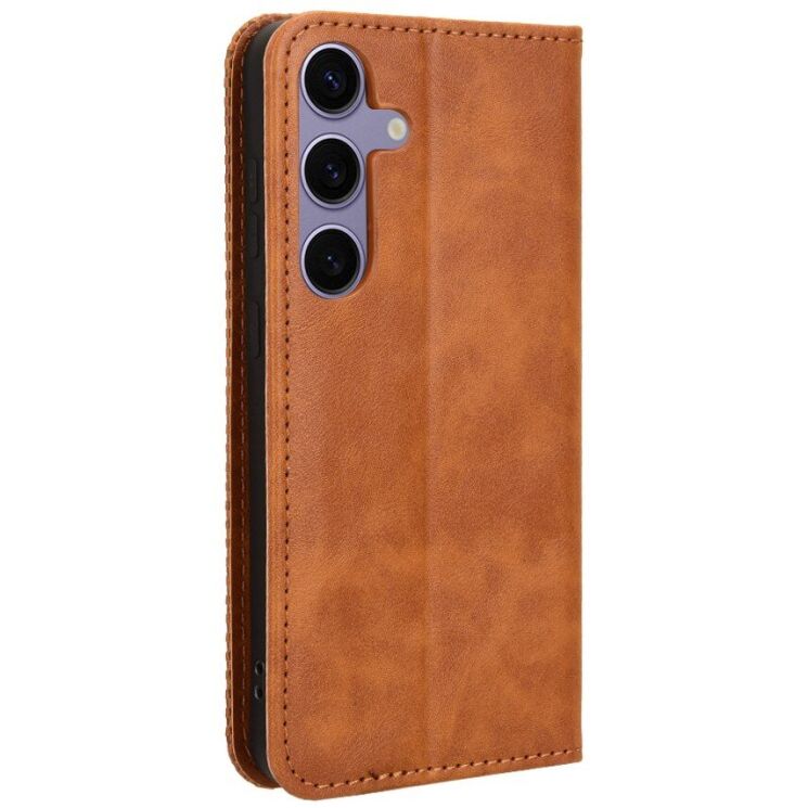 Чохол-книжка Deexe Retro Style для Samsung Galaxy S26 (S942) - Brown: фото 8 з 20