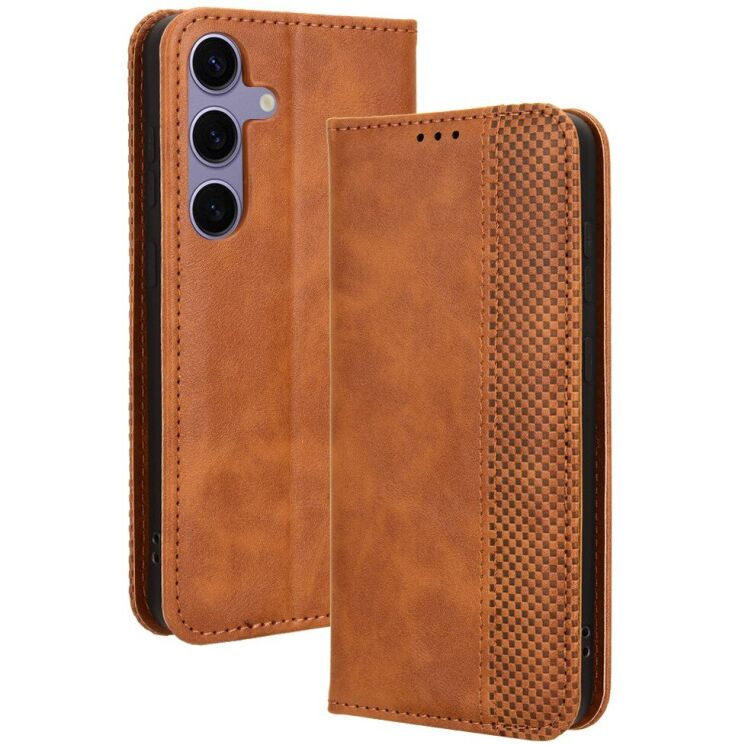 Чохол-книжка Deexe Retro Style для Samsung Galaxy S26 (S942) - Brown: фото 1 з 20