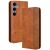 Чехол-книжка Deexe Retro Style для Samsung Galaxy S26 (S942) - Brown: фото 1 из 20