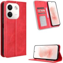 Чохол-книжка Deexe Retro Style для Xiaomi Redmi Note 17 Pro Plus - Red: фото 1 з 19