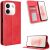 Чохол-книжка Deexe Retro Style для Xiaomi Redmi Note 17 Pro Plus - Red: фото 1 з 19