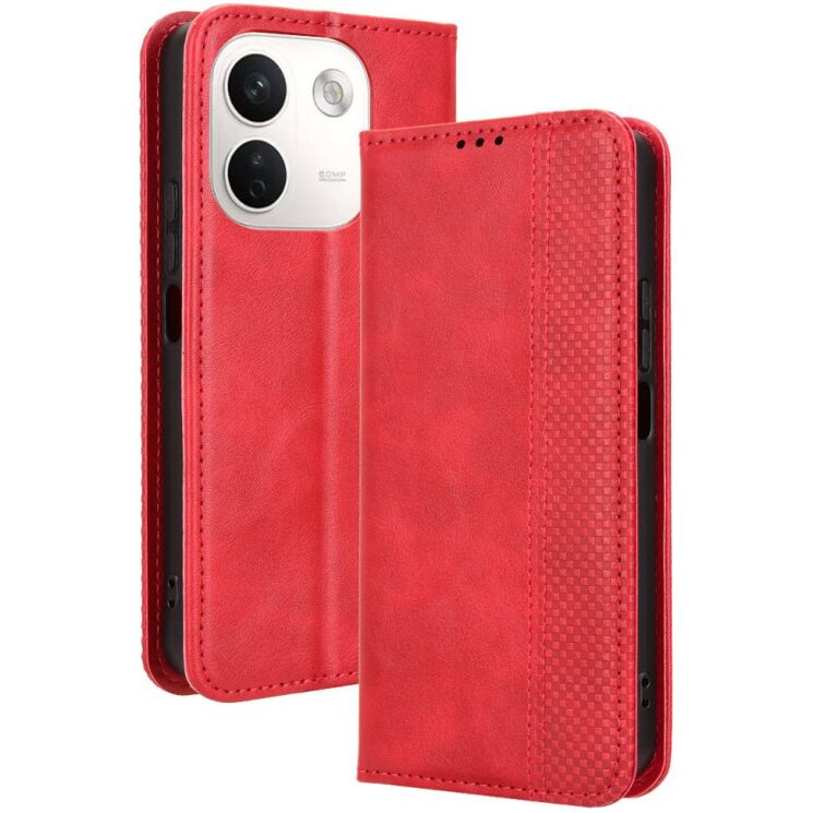 Чохол-книжка Deexe Retro Style для Xiaomi Redmi Note 17 Pro Plus - Red (430601R) Чохол-книжка Deexe Retro Style для Xiaomi Redmi Note 17 Pro Plus - Red: фото 8 з 19