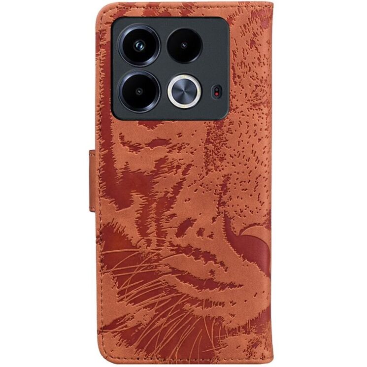 Чехол-книжка Deexe Tiger для Infinix Note 40 - Brown: фото 6 из 7