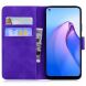 Чехол-книжка Deexe Tiger для OPPO A58 - Purple (337923V). Фото 2 из 7
