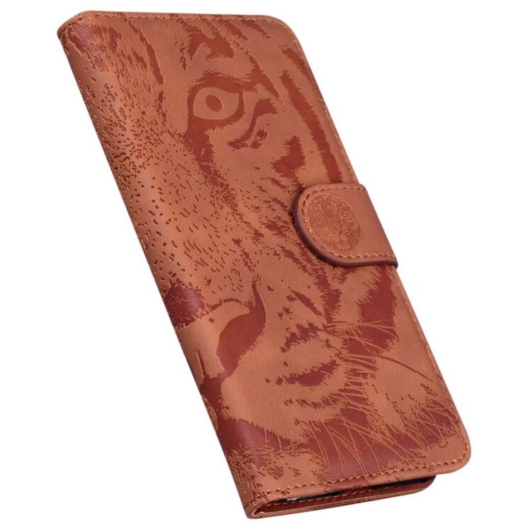 Чехол-книжка Deexe Tiger для TECNO Pova 6 - Brown: фото 4 из 7