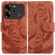 Чехол-книжка Deexe Tiger для TECNO Pova 6 - Brown (354105Z)