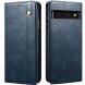 Чехол-книжка UniCase Leather Wallet для Google Pixel 6a - Blue (293600L). Фото 1 из 9