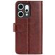 Чохол-книжка Deexe Wallet Style для OPPO Reno 14 5G - Brown (388408Z). Фото 3 з 8