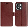 Класичний чохол-книжка Deexe Wallet Style для OPPO Reno 14 5G - Brown (388408Z)