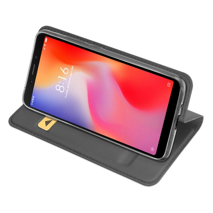 Чехол-книжка DUX DUCIS Skin Pro для Xiaomi Redmi 6A - Dark Grey: фото 5 из 15